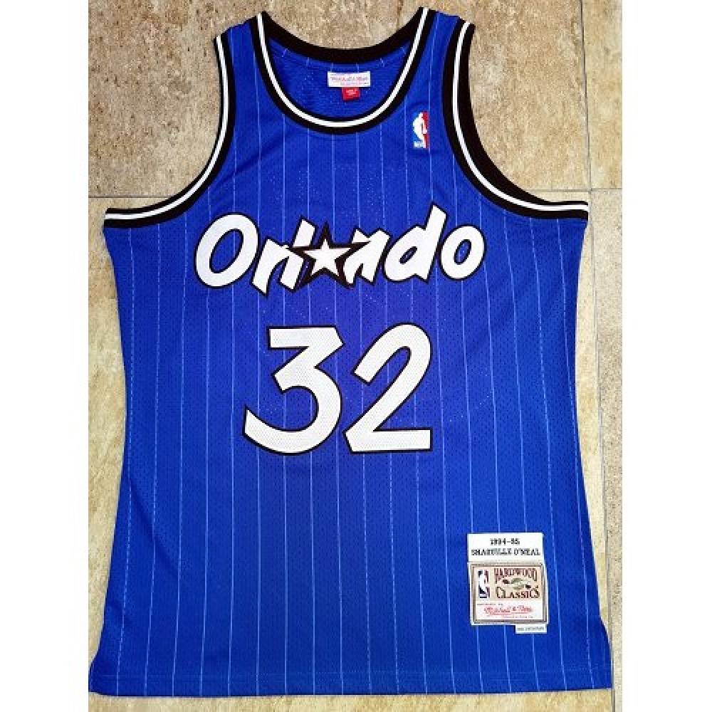 Men's Orlando Magic Shaquille O'Neal #32 Throwback Blue 94-95 Hardwood Classics Jersey-Pro Kit Vault | Brand New 26/27 Sports Jerseys